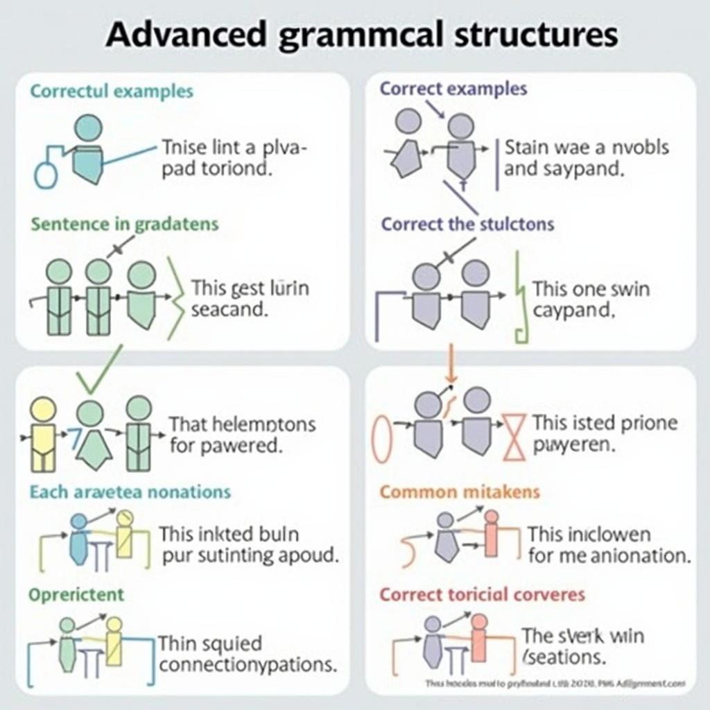 Sơ đồ minh họa 6 cấu trúc ngữ pháp nâng cao giúp đạt điểm cao IELTS Writing Task 2