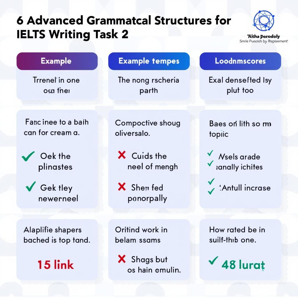 Sáu cấu trúc ngữ pháp nâng cao giúp đạt band 7-8 trong IELTS Writing Task 2 với ví dụ minh họa và công thức chi tiết
