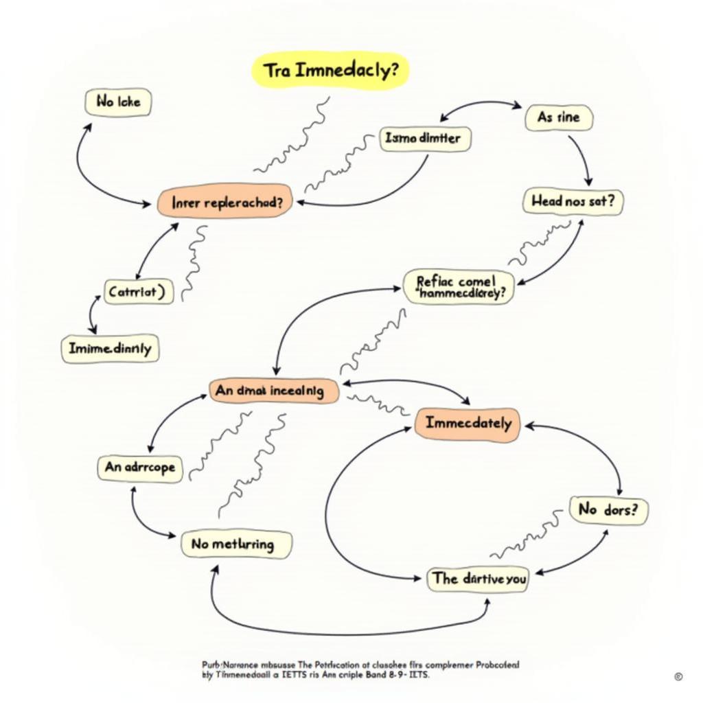 Sơ đồ phân tích câu phức sử dụng immediately và at once đạt Band 8-9 IELTS