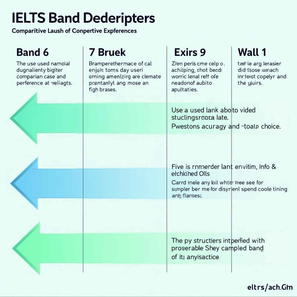 Bảng tiêu chí chấm điểm IELTS cho cấu trúc Preferably Better Choice từ Band 6 đến Band 9