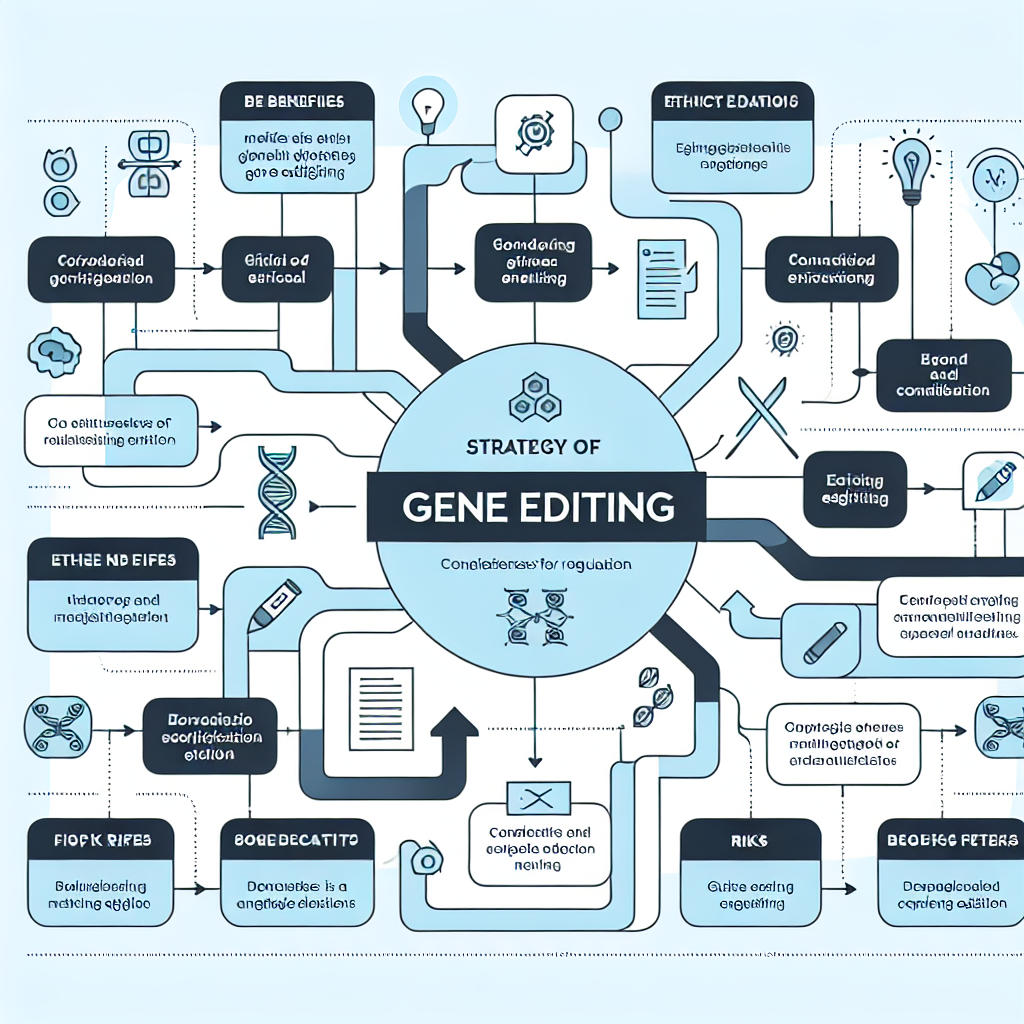 Sơ đồ chiến lược viết bài how to manage the ethical implications of gene editing
