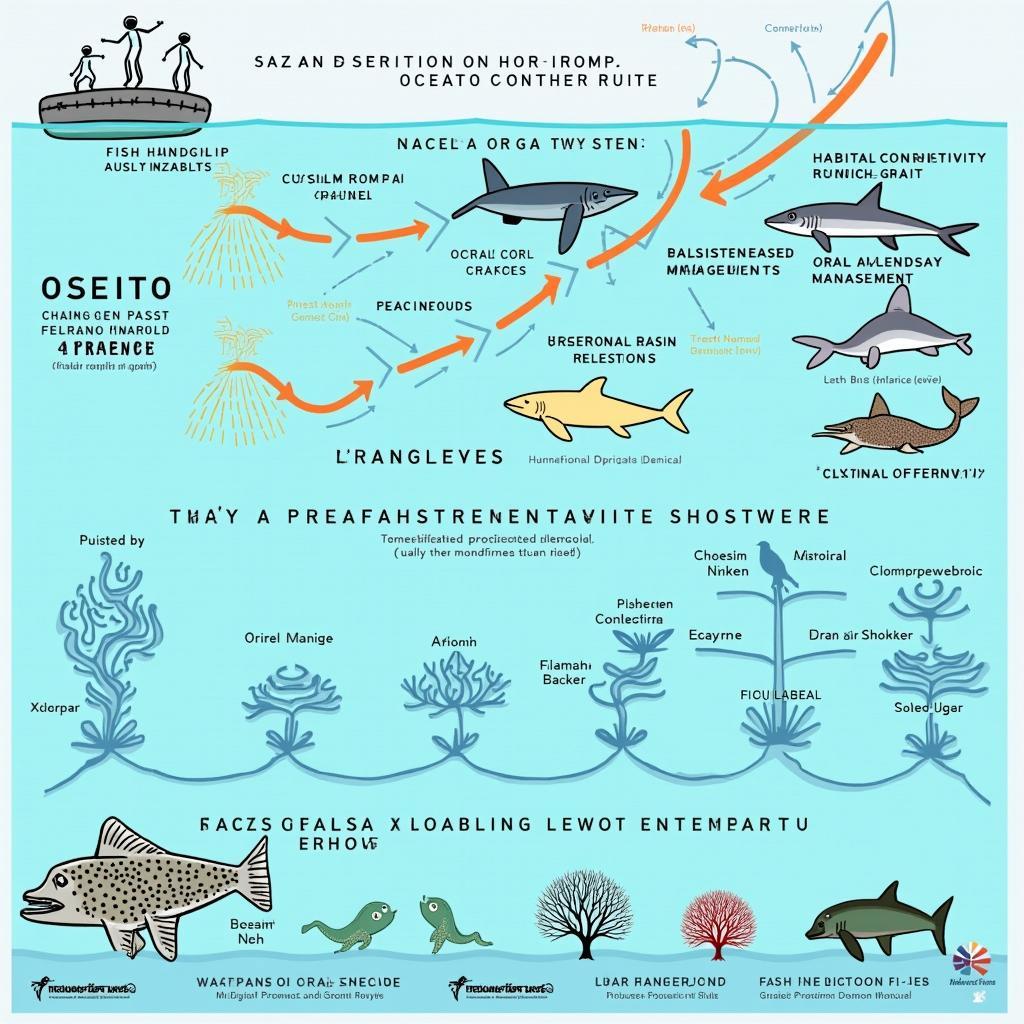Sơ đồ chiến lược bảo tồn đa dạng sinh học biển trước tác động biến đổi khí hậu