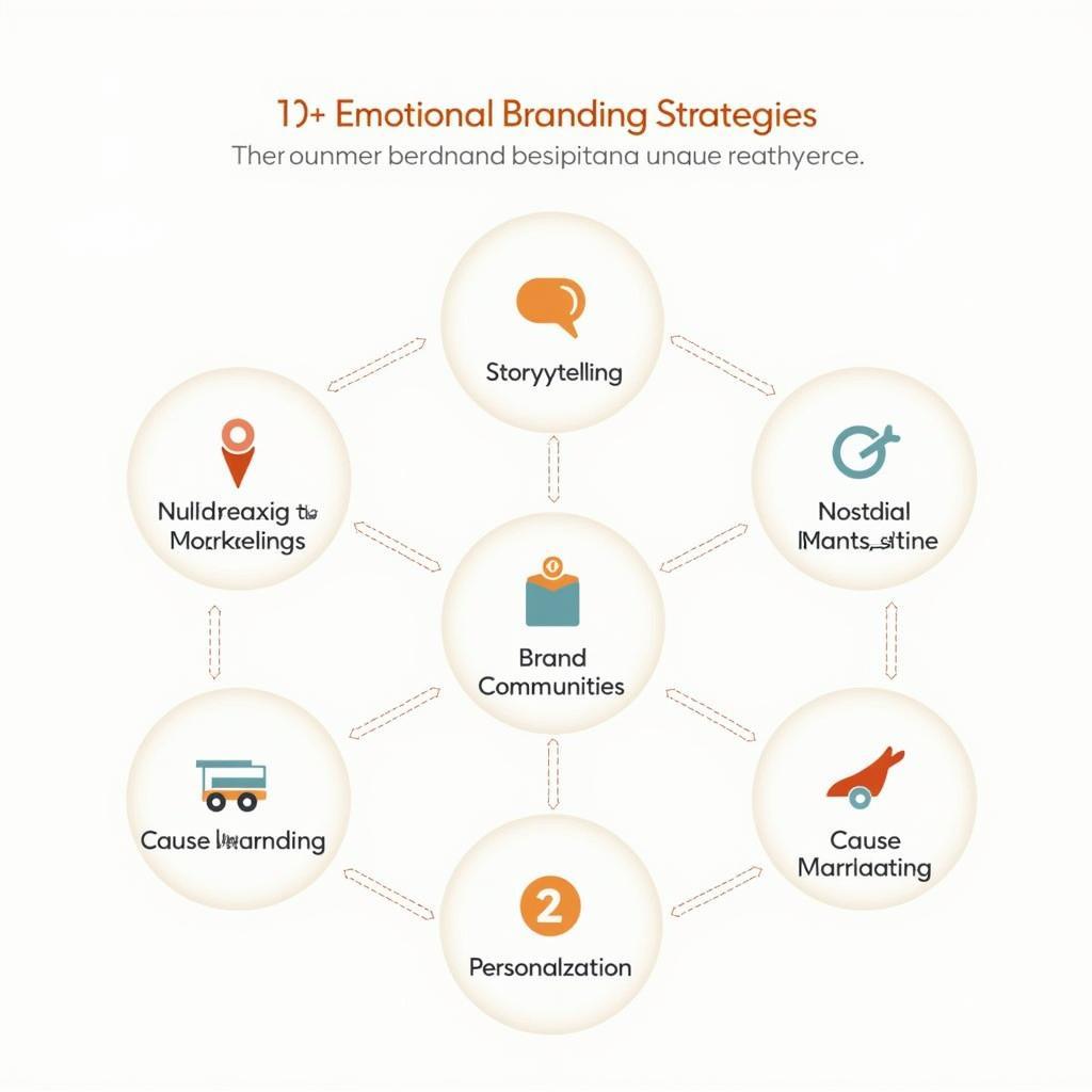 Infographic minh họa các chiến lược thương hiệu cảm xúc hiệu quả trong marketing hiện đại