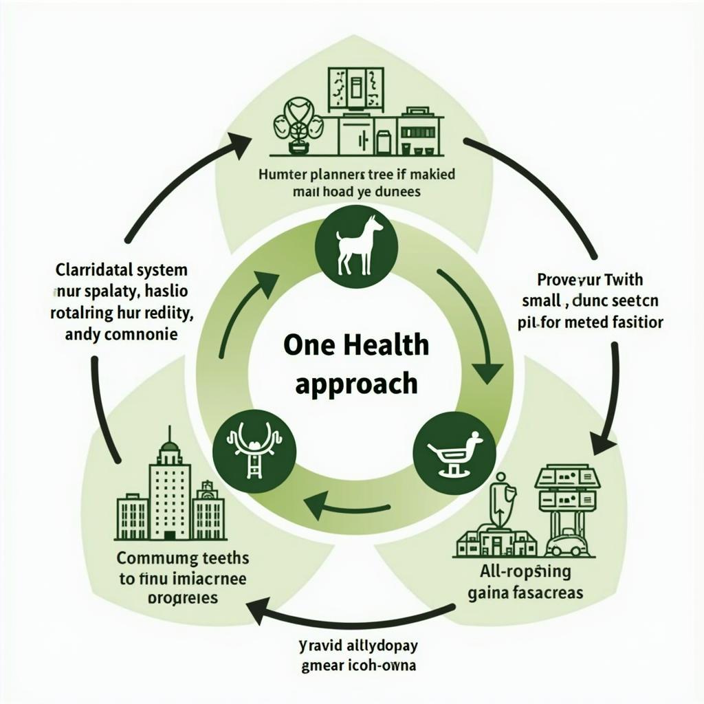 Minh họa chiến lược giám sát và phòng ngừa bệnh từ động vật trong môi trường đô thị theo hướng One Health