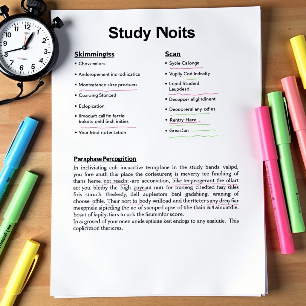 Chiến lược IELTS Reading: skimming scanning quản lý thời gian và paraphrase