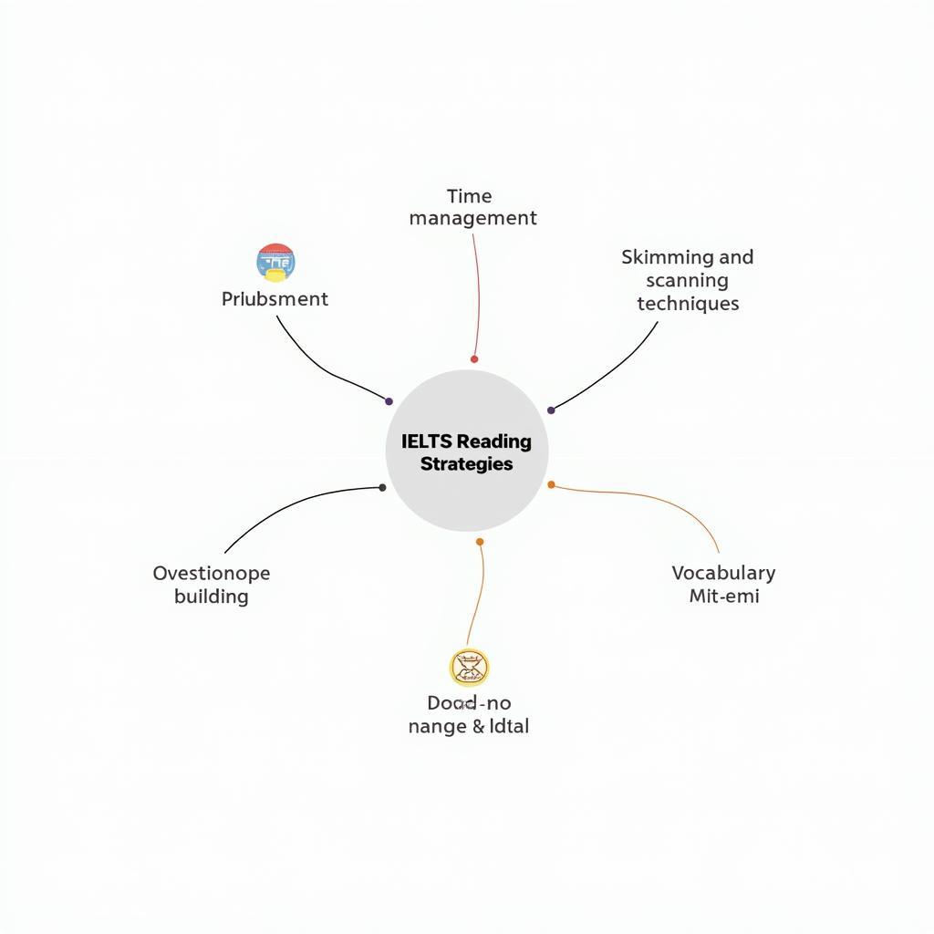 Sơ đồ tư duy về các chiến lược làm bài IELTS Reading hiệu quả với storytelling