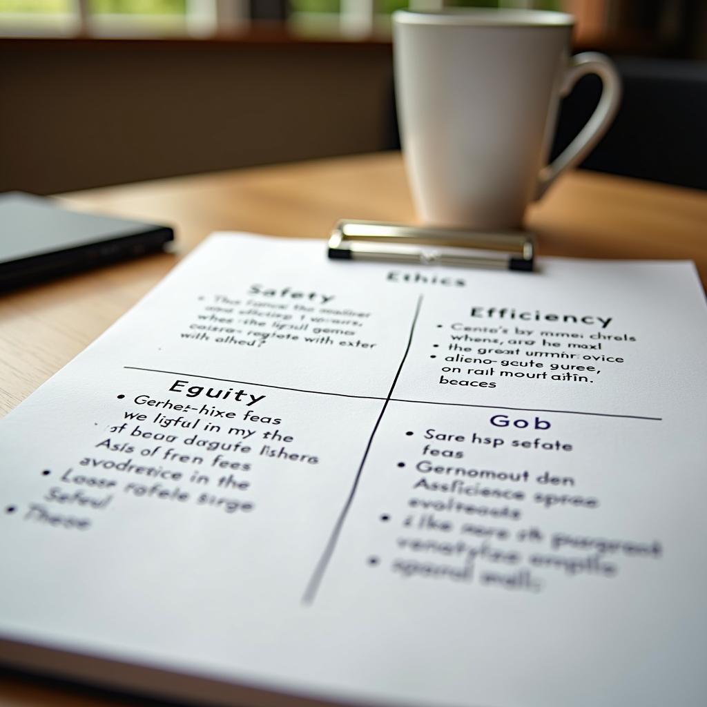 Chiến lược lập luận: an toàn, đạo đức, hiệu quả, và công bằng trong đề tài genetic modification