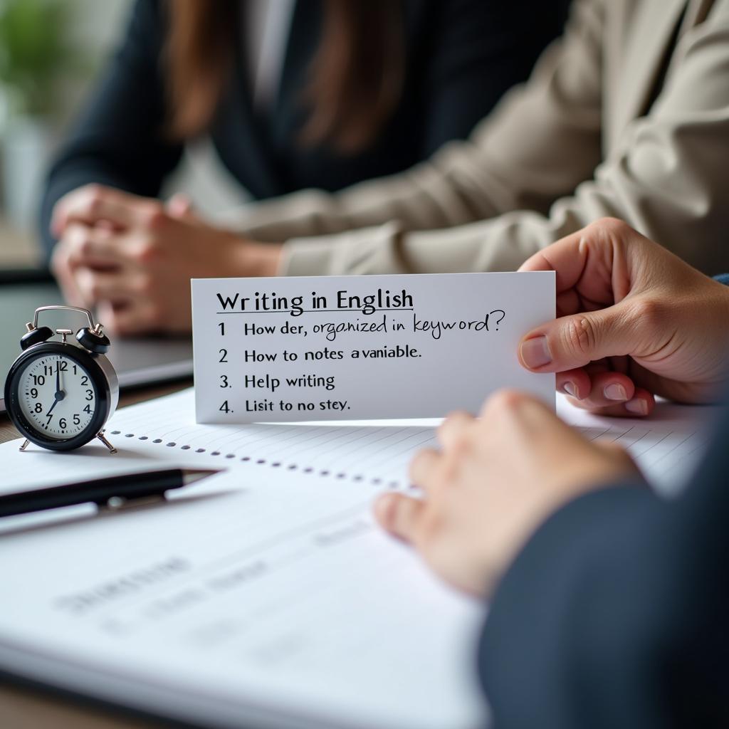 Chiến lược trả lời IELTS Speaking Part 2 về học viết tiếng Anh với ghi chú và cue card