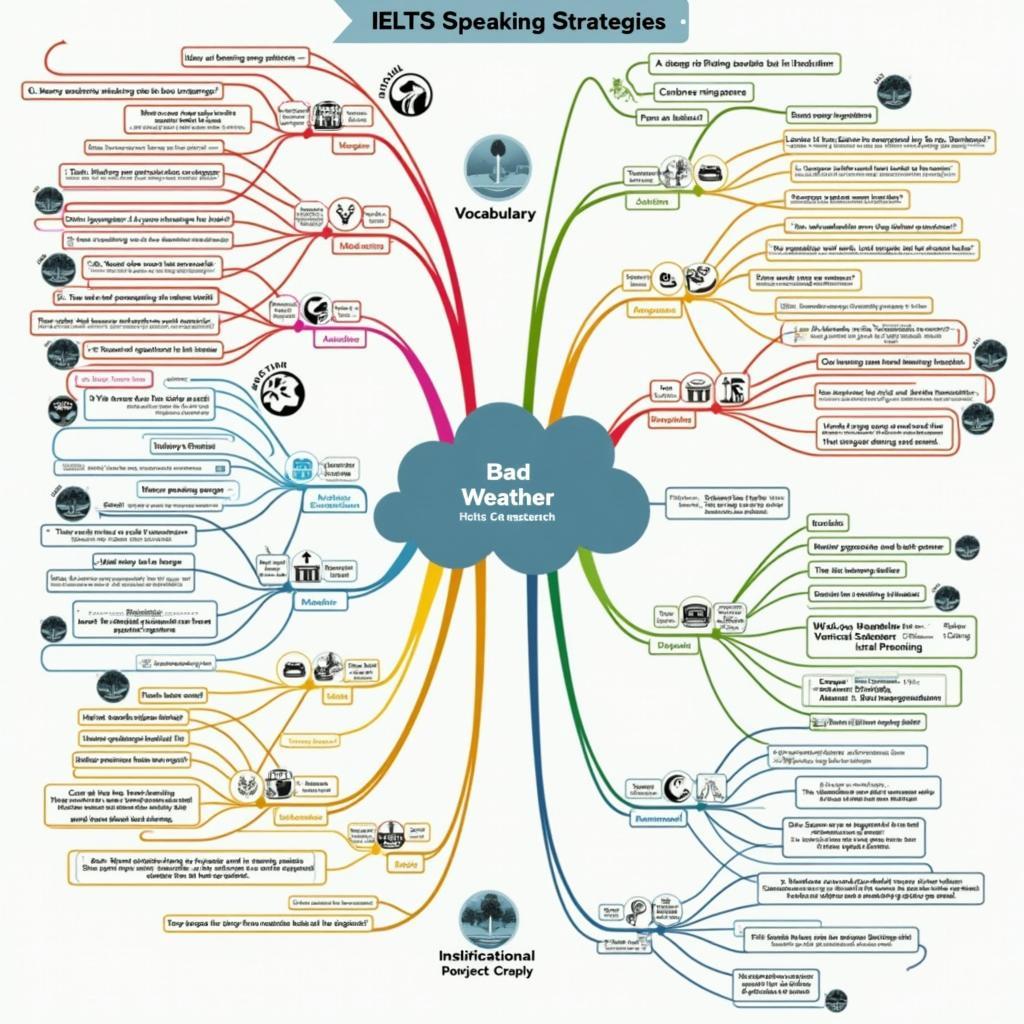 Sơ đồ chiến lược trả lời IELTS Speaking về thời tiết xấu