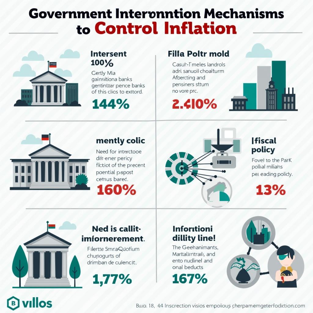 Chính phủ can thiệp kiểm soát lạm phát thông qua chính sách tiền tệ và tài khóa trong nền kinh tế