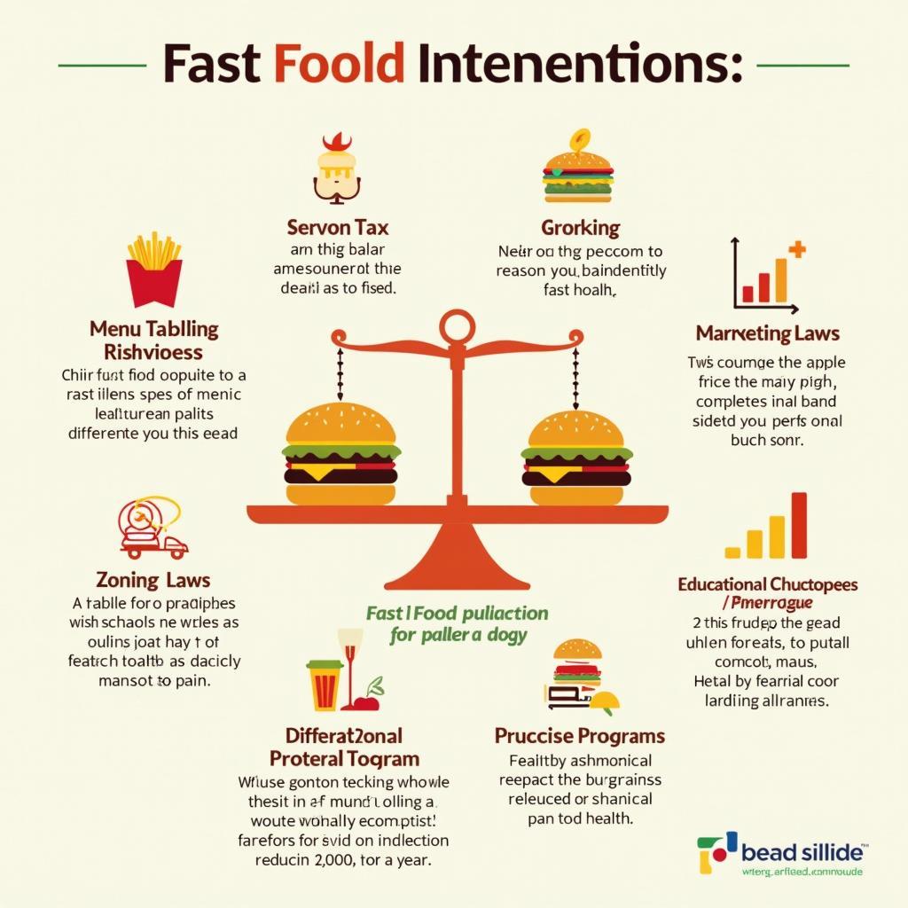 Chính sách can thiệp sức khỏe cộng đồng về tiêu thụ thức ăn nhanh IELTS