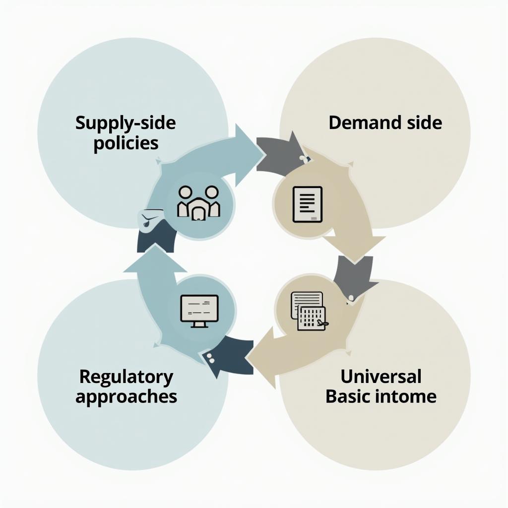 Sơ đồ các chính sách ứng phó với tác động tự động hóa đến thị trường lao động và phúc lợi xã hội