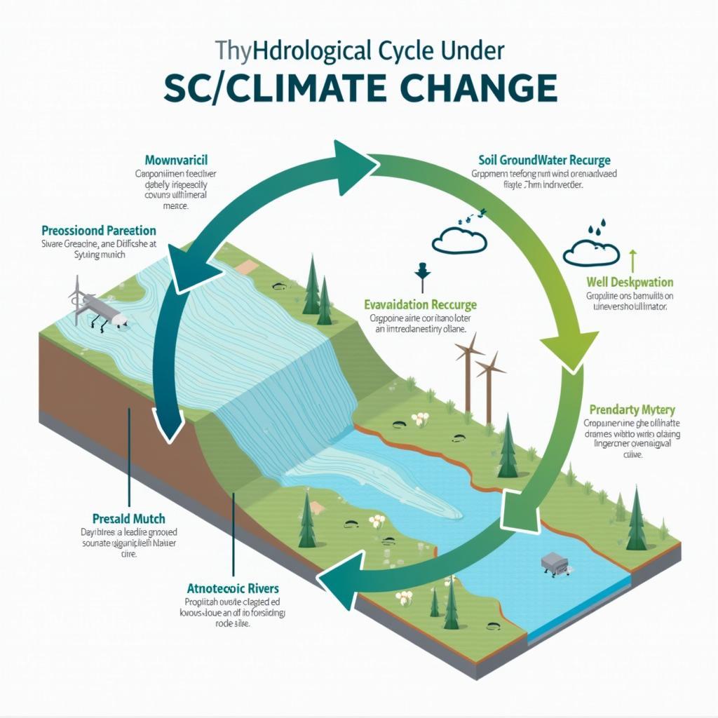 Chu trình thủy văn bị ảnh hưởng bởi biến đổi khí hậu với các yếu tố phức tạp