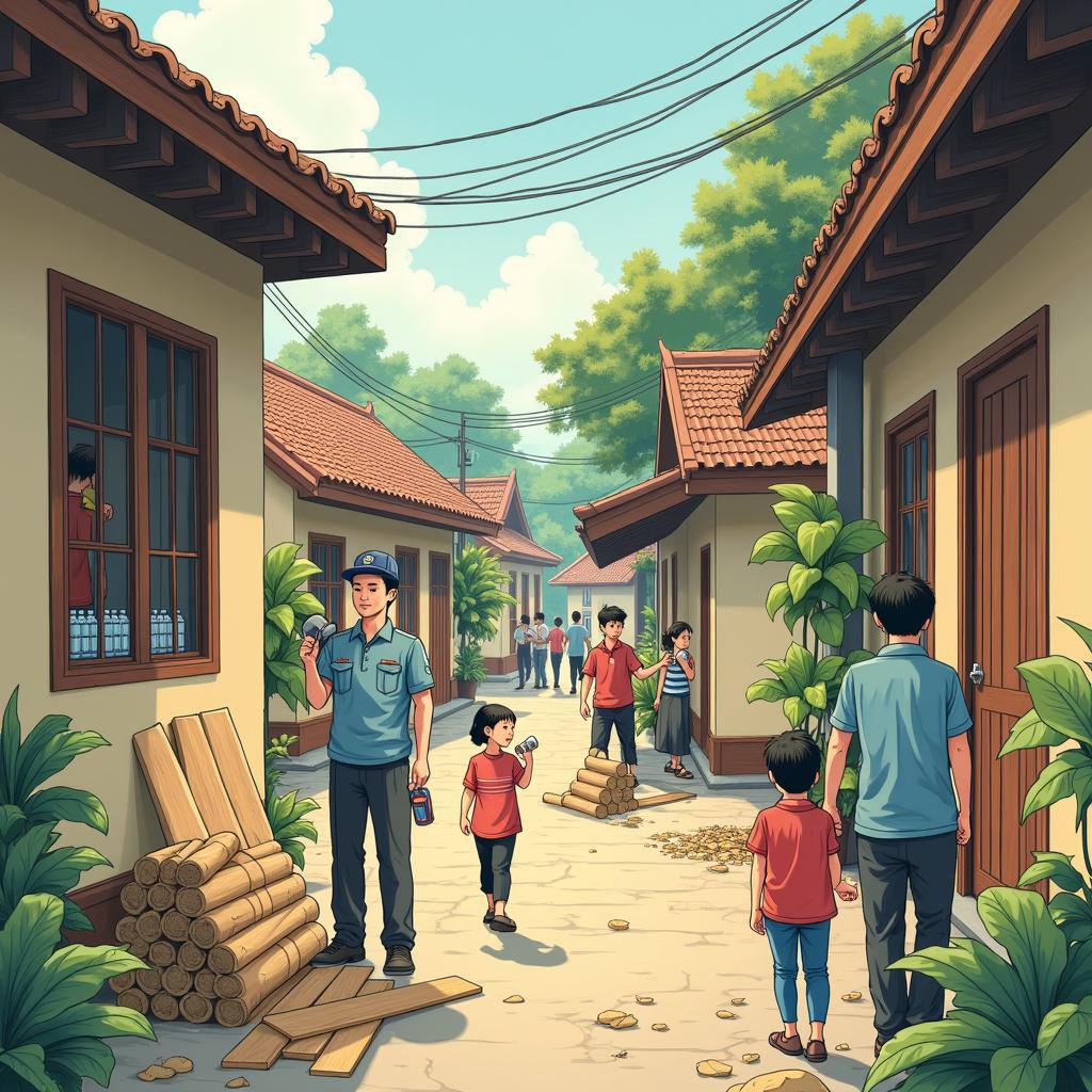 Người dân Việt Nam chuẩn bị ứng phó bão lụt theo hướng dẫn IELTS Speaking