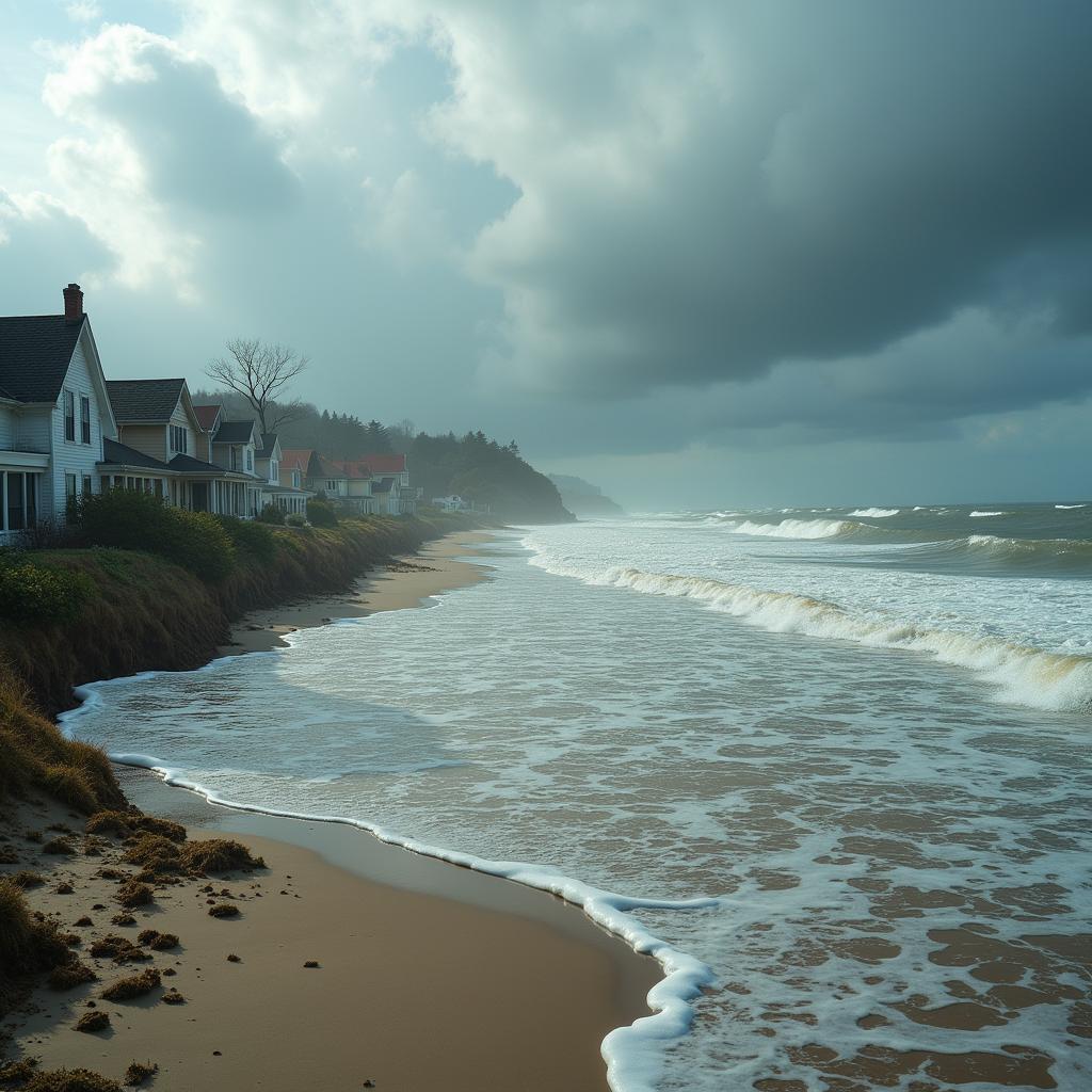 Cộng đồng ven biển đối mặt với nguy cơ ngập lụt do nước biển dâng và biến đổi khí hậu