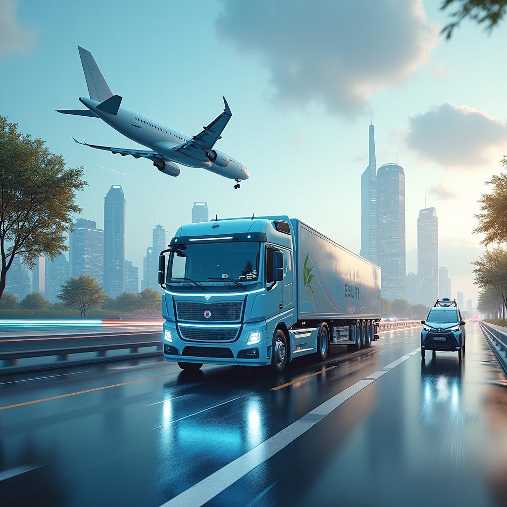 Công nghệ giao thông tương lai với nhiều phương tiện thay thế và hệ thống thông minh