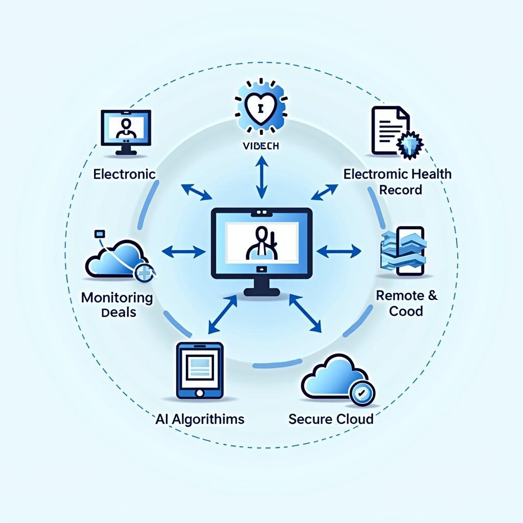 Hệ thống công nghệ nền tảng cho dịch vụ y tế từ xa hiện đại với tích hợp bệnh án điện tử
