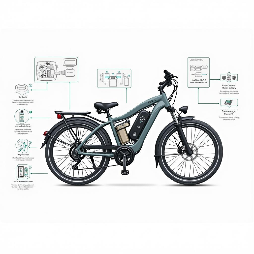 Chi tiết công nghệ pin lithium-ion và hệ thống cảm biến thông minh trên xe đạp điện thế hệ mới