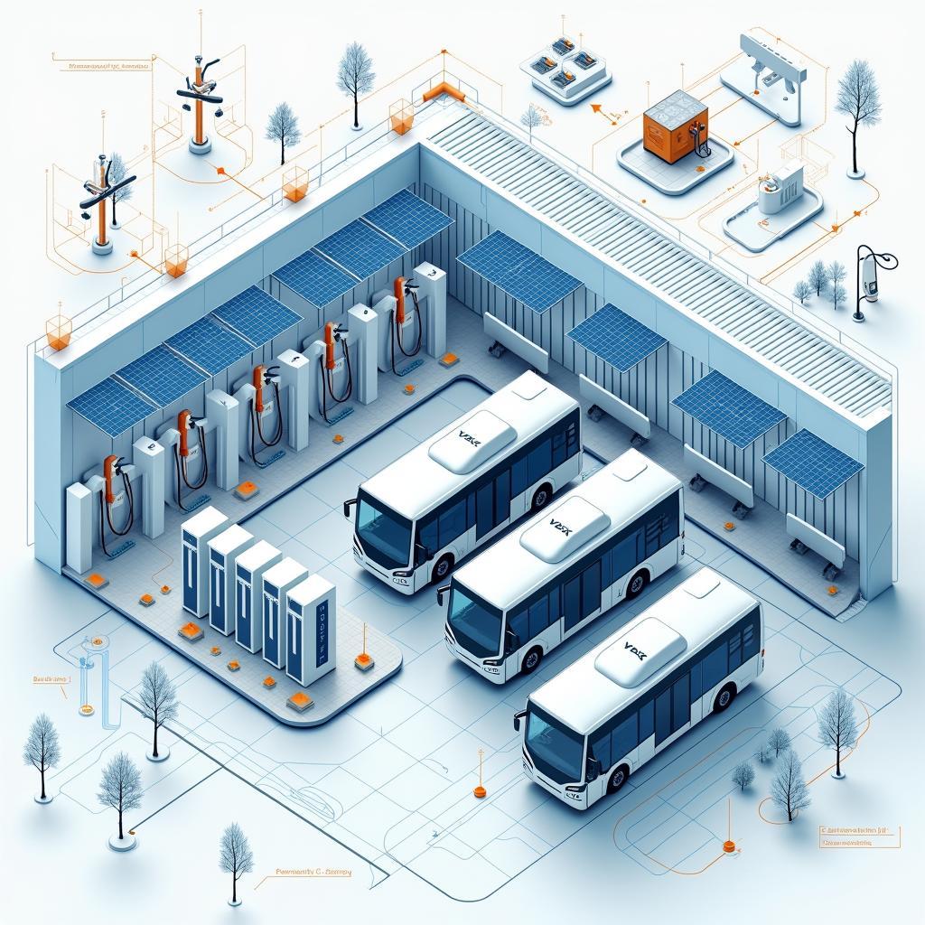 Hệ thống sạc nhanh thông minh cho đội xe buýt điện tại depot