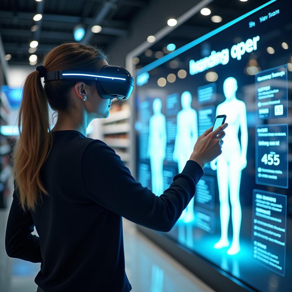 Công nghệ tương lai trong hệ sinh thái bán lẻ kết hợp AI và thực tế ảo tăng cường