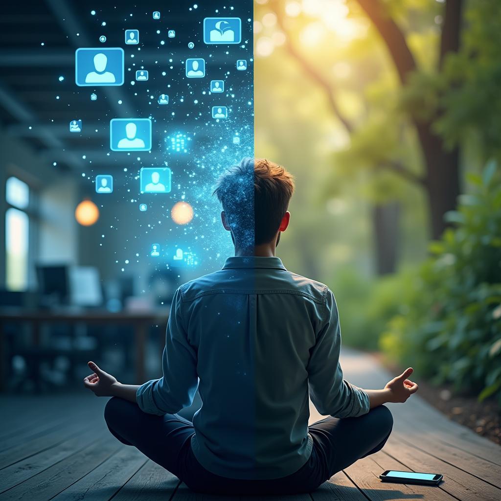 Sự cân bằng giữa công nghệ hiện đại và không gian yên tĩnh thư giãn