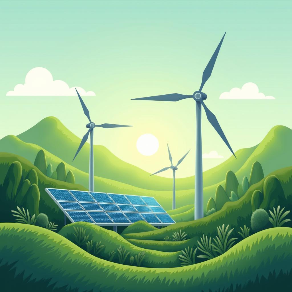 Công nghệ xanh với năng lượng tái tạo và đổi mới bền vững cho tương lai môi trường