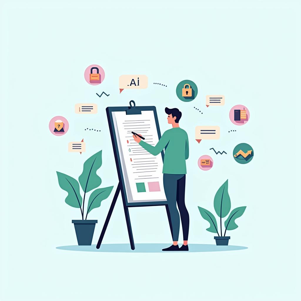 Minh họa chủ đề the ethical implications of data privacy trong IELTS Task 2