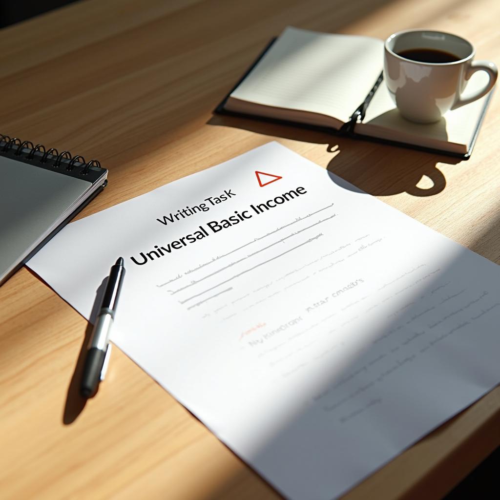 Đề thi IELTS Writing Task 2 về Universal Basic Income và giải pháp thất nghiệp