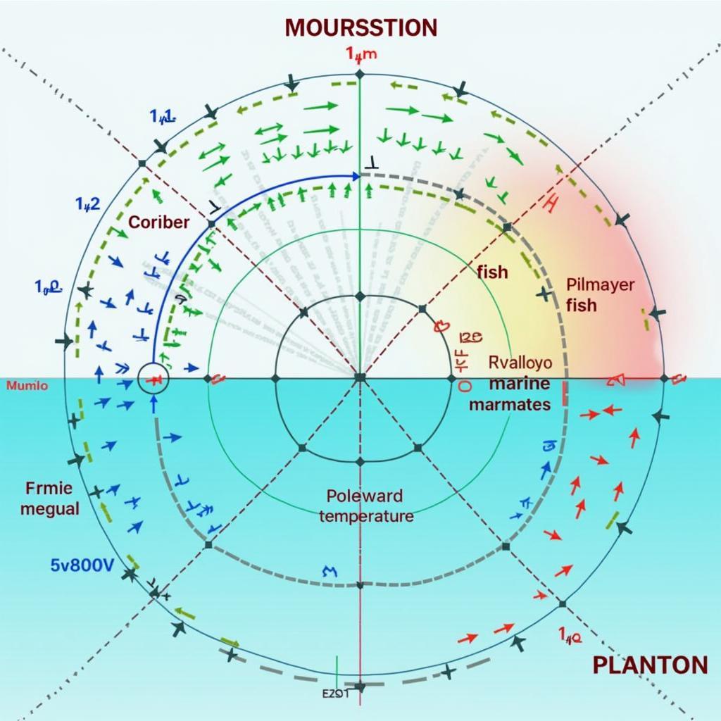 Sơ đồ di chuyển của các loài hải sản do biến đổi khí hậu