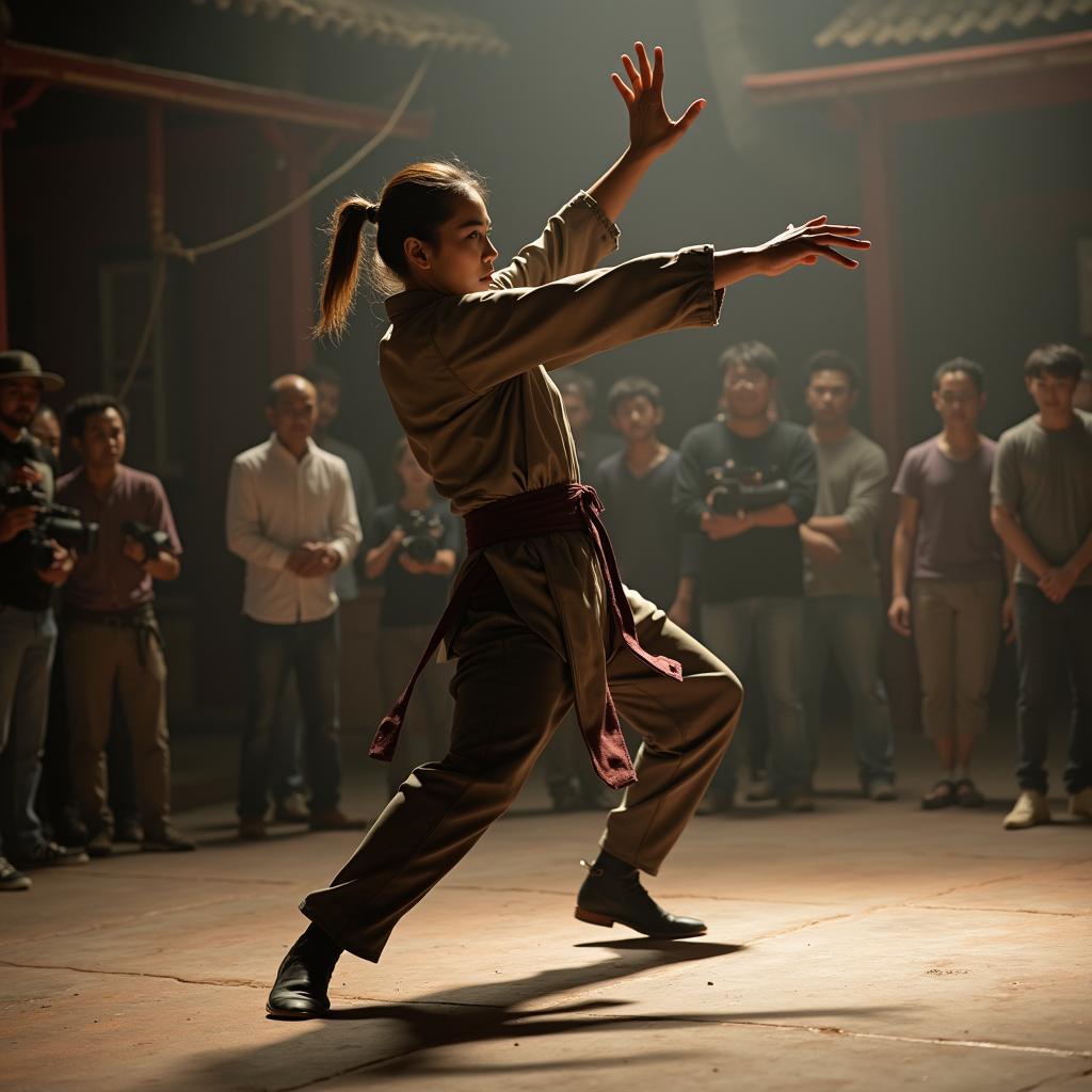 Diễn viên Việt Nam biểu diễn cảnh võ thuật ấn tượng trong phim hành động