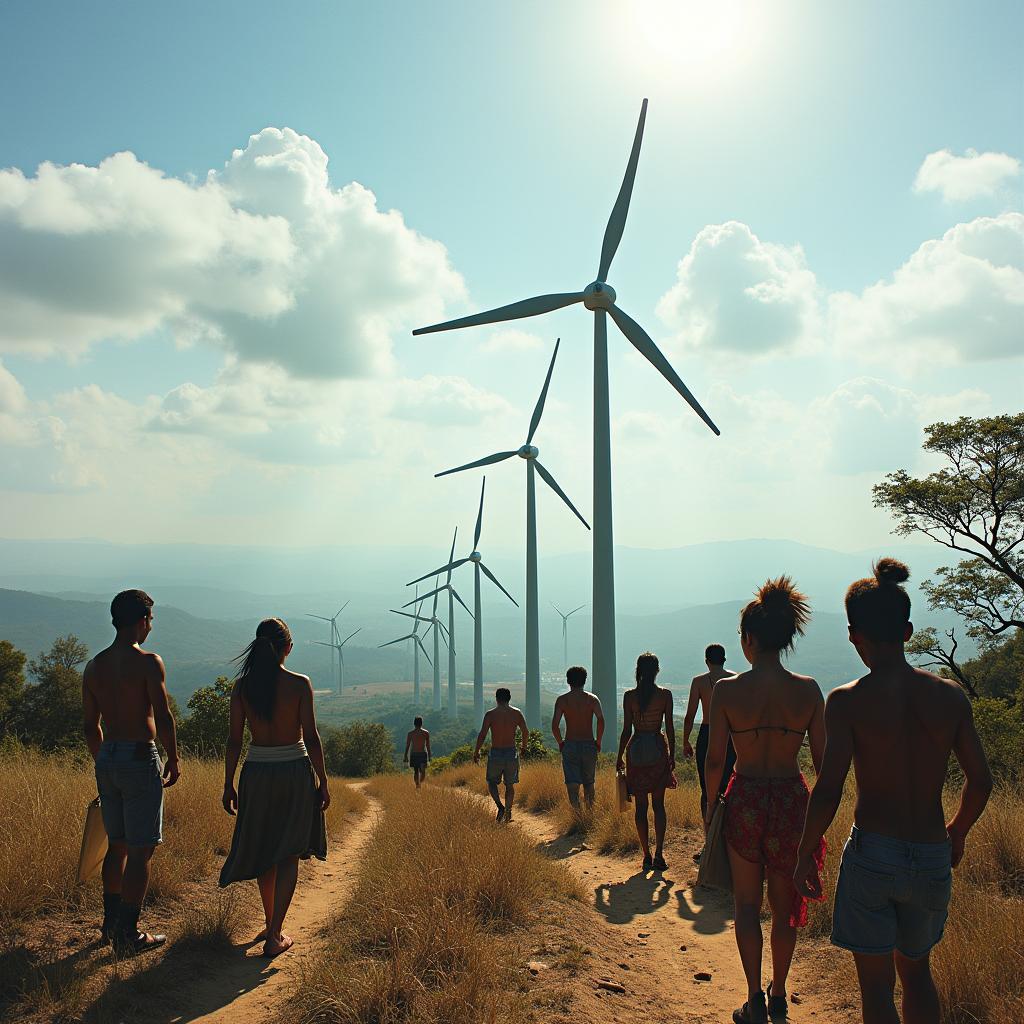 Điều tuabin gió năng lượng tái tạo Latin America cộng đồng bản địa phát triển bền vững