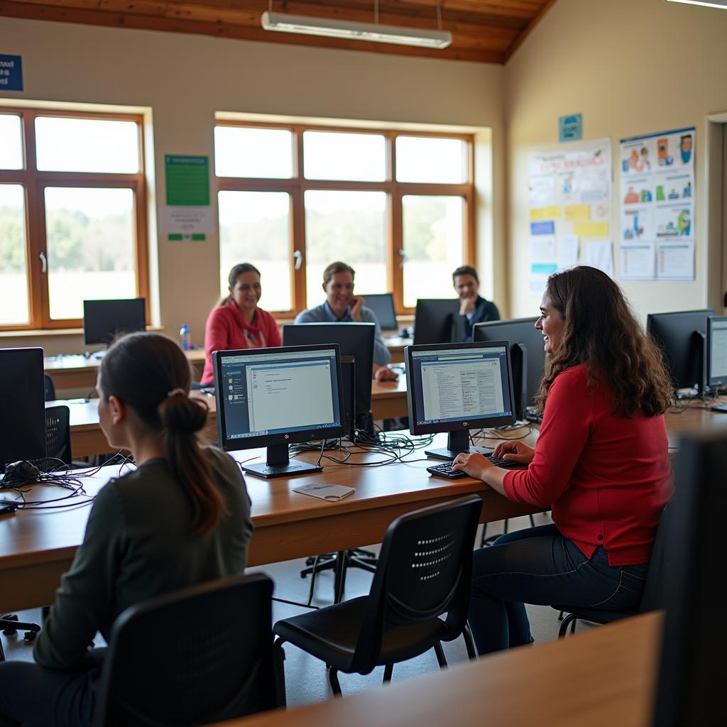 Thách thức công bằng số ở vùng nông thôn - Trung tâm công nghệ cộng đồng