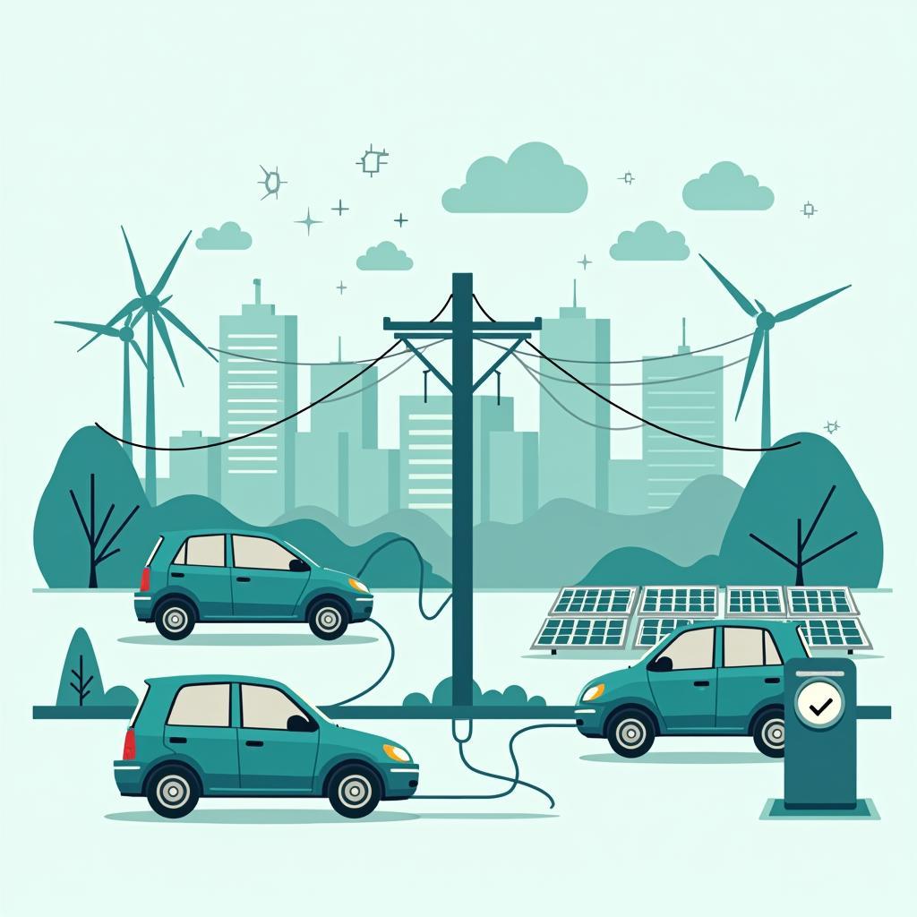 Mô tả chủ đề Electric vehicles and smart grid integration và IELTS Reading