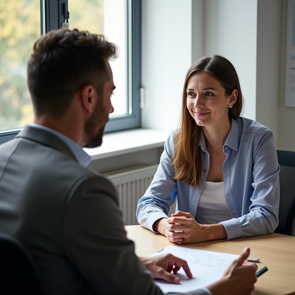 Giám khảo IELTS đánh giá bài nói của thí sinh về chủ đề người truyền cảm hứng