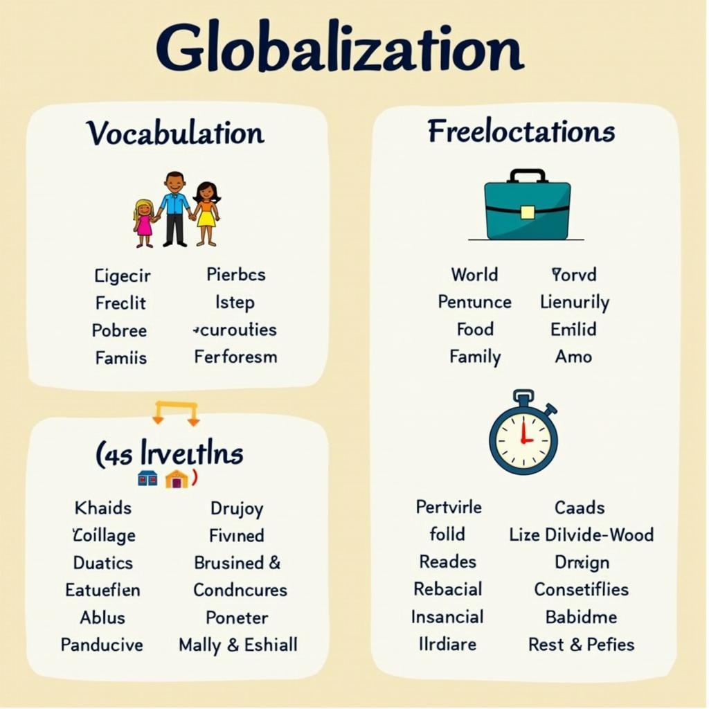 Minh họa từ vựng và collocation chủ đề gia đình truyền thống trong toàn cầu hóa