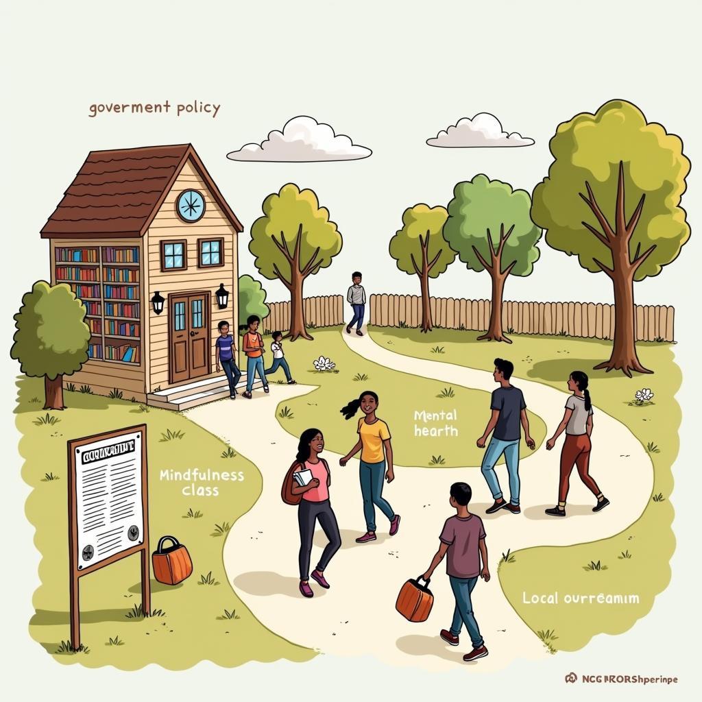 Giải pháp cộng đồng giúp foster mental health trong IELTS Task 2