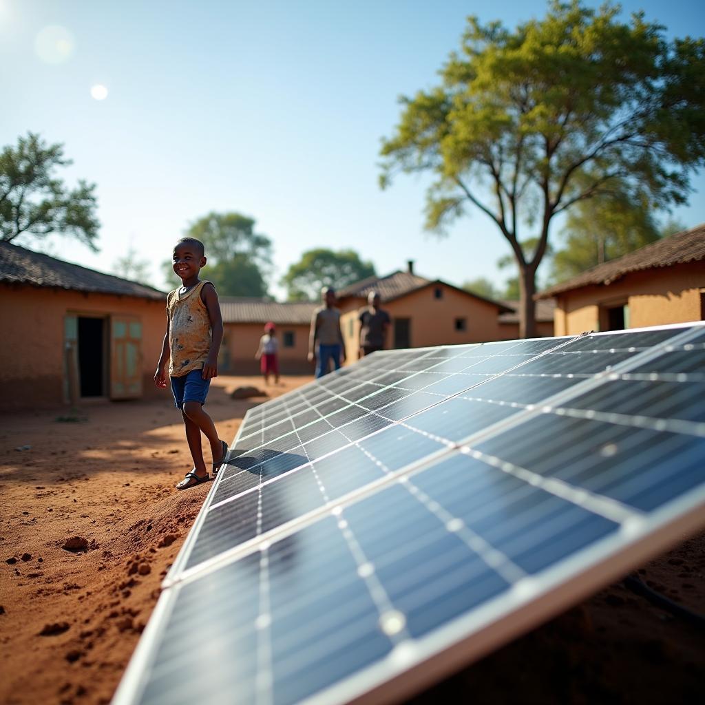 Giải pháp lưới điện mini sử dụng năng lượng mặt trời giúp cung cấp điện cho các cộng đồng ở xa.