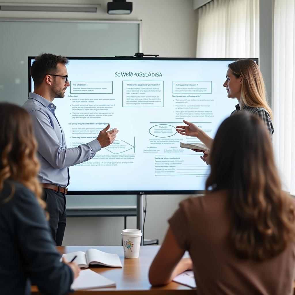 Giảng viên IELTS đang giải thích chi tiết đáp án bài đọc về công bằng khí hậu