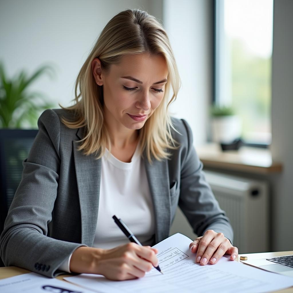 Giám khảo IELTS đang đánh giá và chấm điểm bài thi Speaking theo tiêu chí ban điểm chính thức