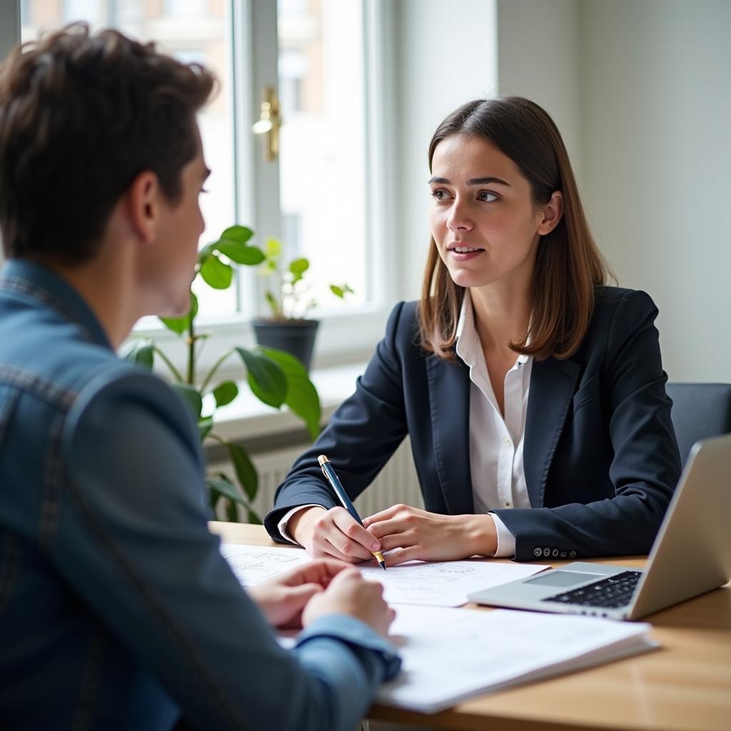 Giám khảo IELTS đánh giá thí sinh trong Part 3 với câu hỏi thảo luận sâu về vượt qua khó khăn