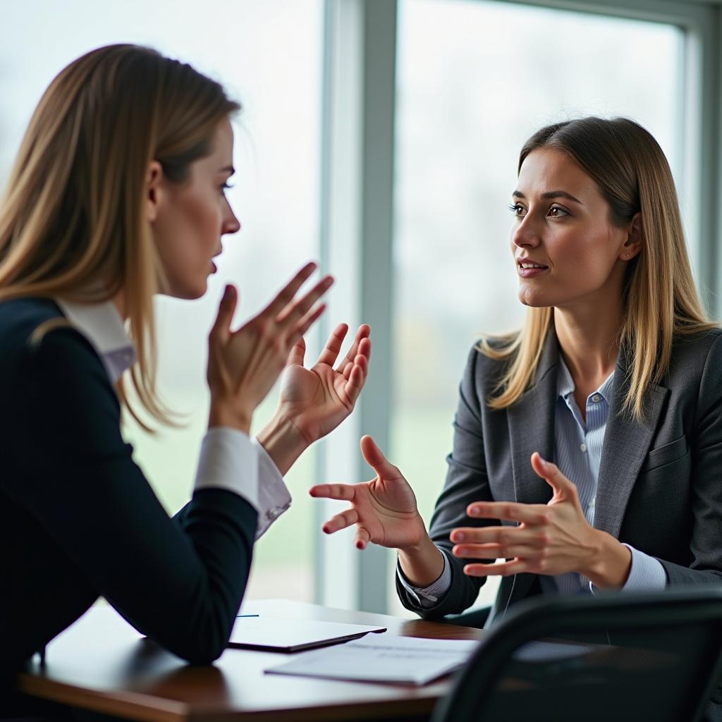 Giám khảo IELTS và thí sinh đang thảo luận sâu về xu hướng ẩm thực toàn cầu trong Part 3