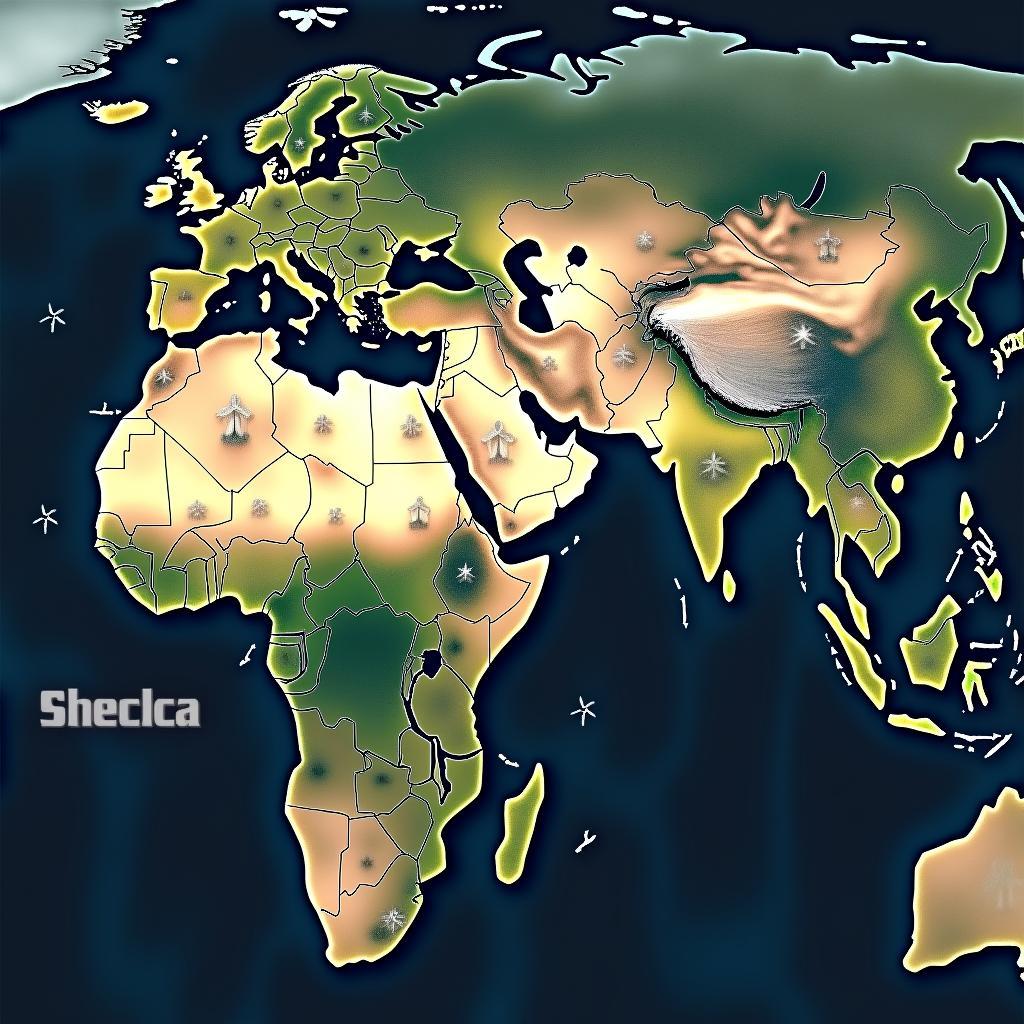 Giao diện công nghệ thăm dò quang và năng lượng xanh toàn cầu thể hiện thách thức địa chính trị năng lượng