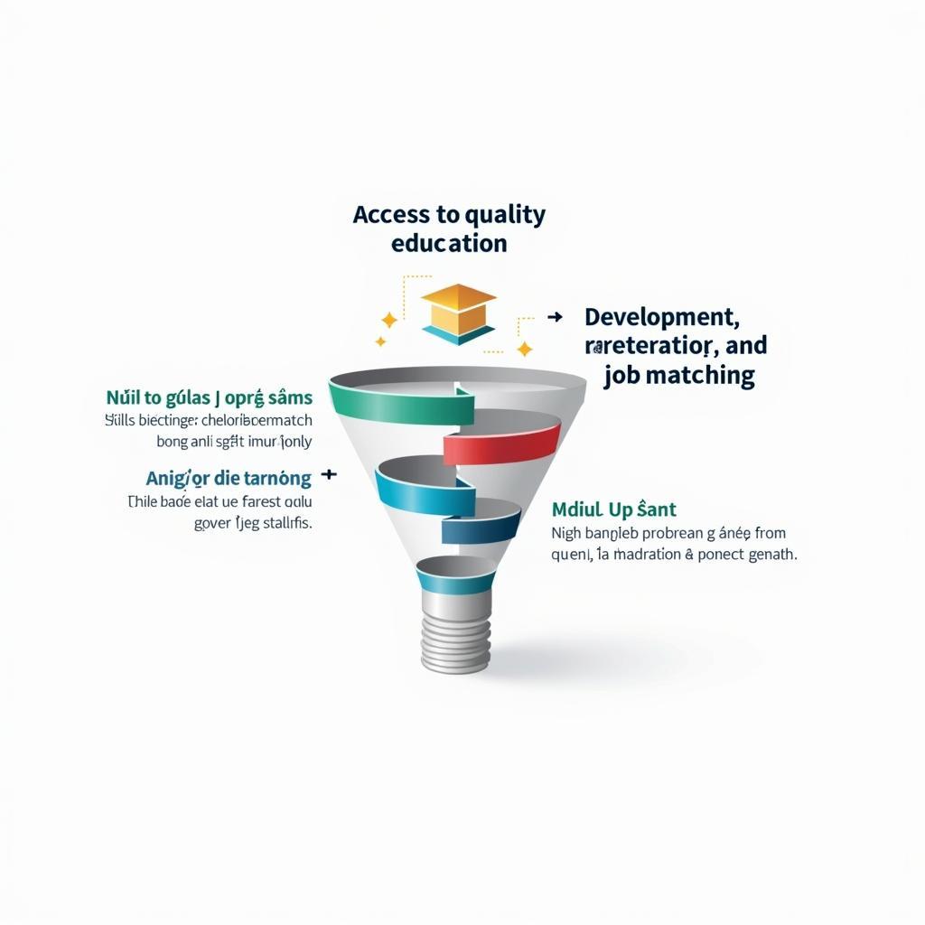 Sơ đồ how education can reduce income inequality qua kỹ năng và cơ hội việc làm