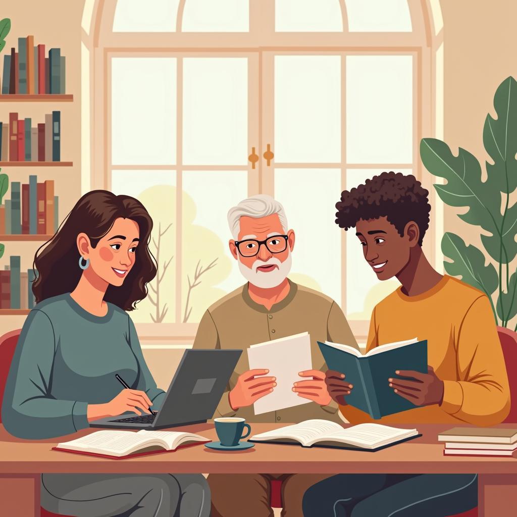 Người lớn tuổi đang học tập trên máy tính thể hiện tinh thần giáo dục suốt đời