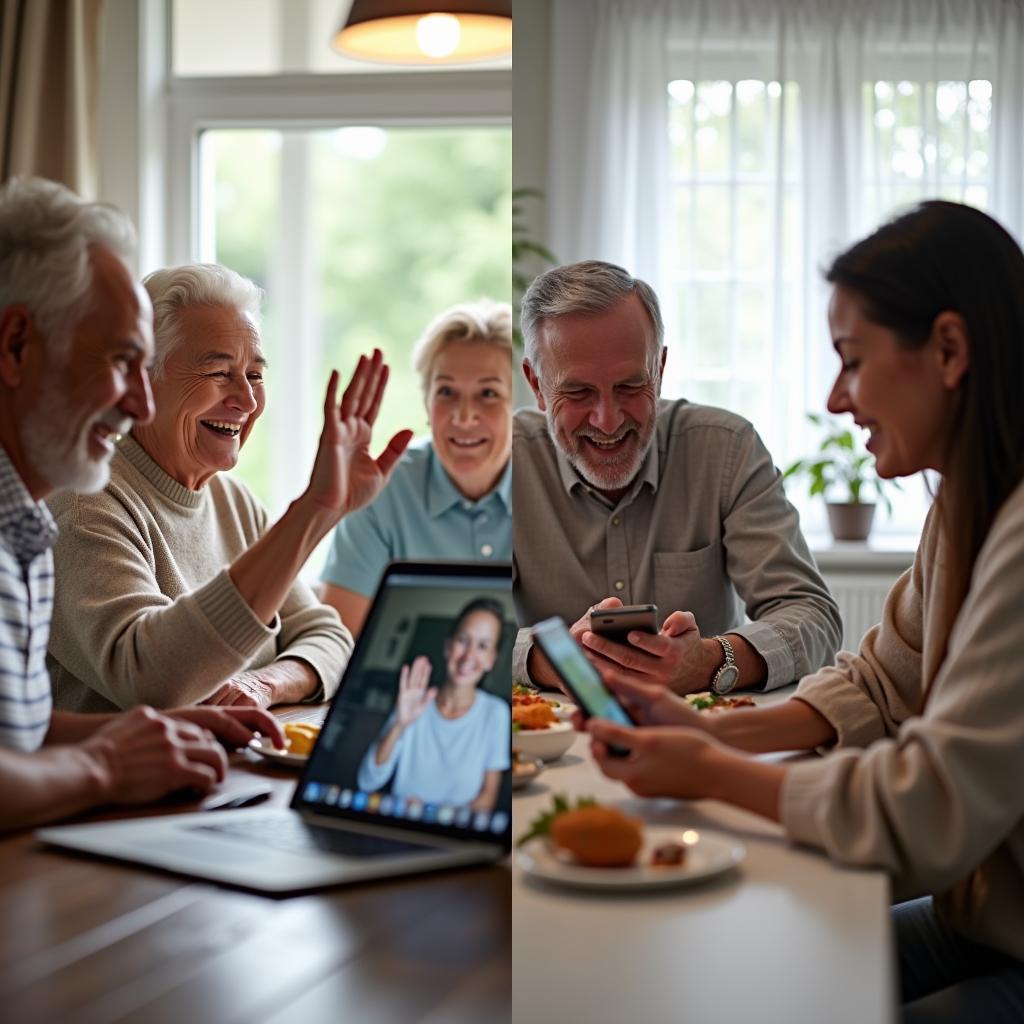 Giao tiếp gia đình qua mạng xã hội trong bài thi IELTS Speaking