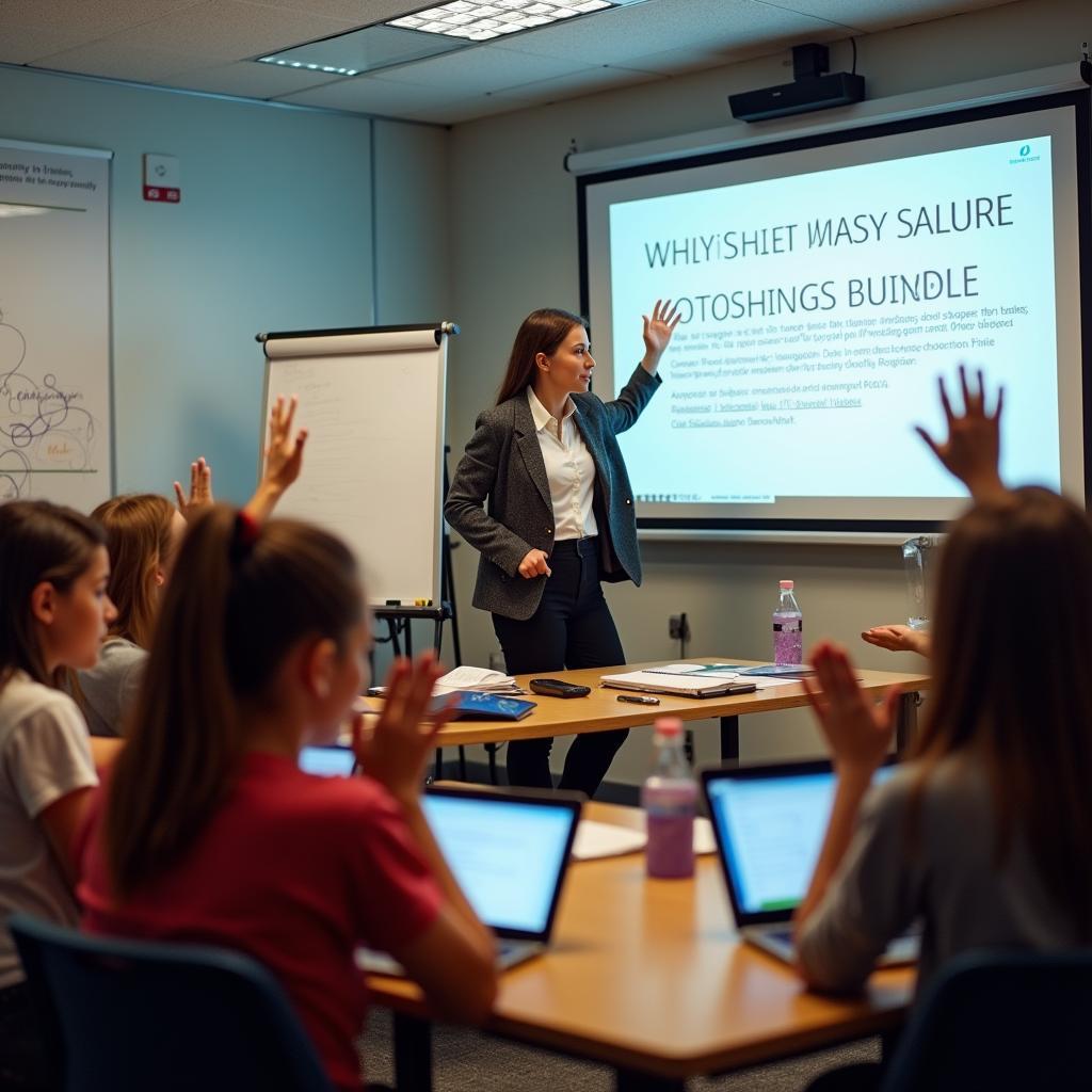 Giáo viên sáng tạo sử dụng công nghệ và phương pháp tương tác để dạy môn học mới cho học sinh