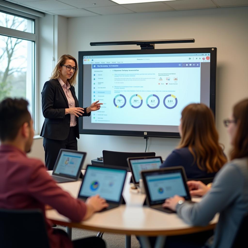 Giáo viên hướng dẫn học sinh sử dụng công nghệ giáo dục một cách hiệu quả trong lớp học