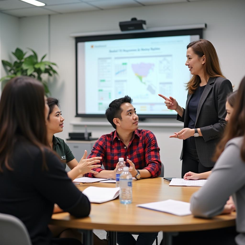 Giáo viên IELTS hướng dẫn học sinh phát triển kỹ năng nói về tài năng và giáo dục