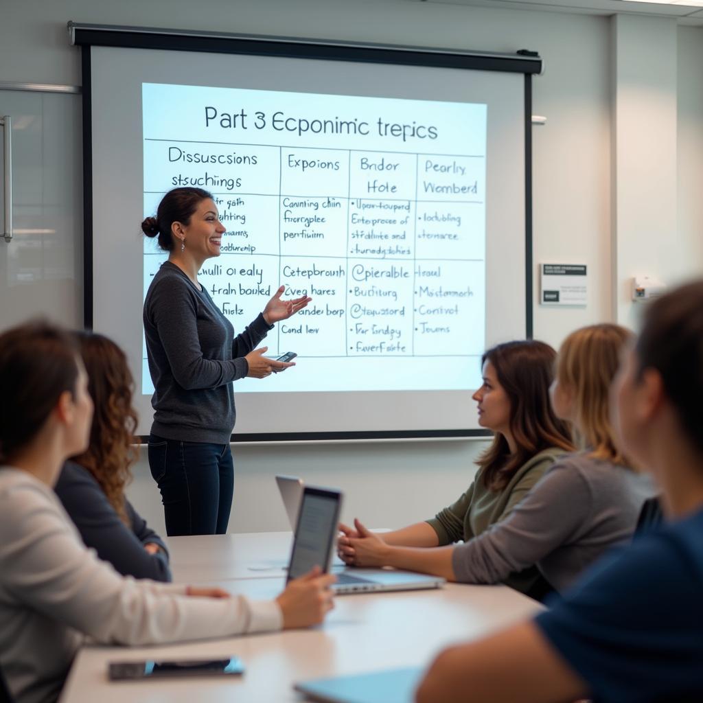 Giáo viên IELTS hướng dẫn kỹ năng trả lời Part 3 Speaking về kinh tế