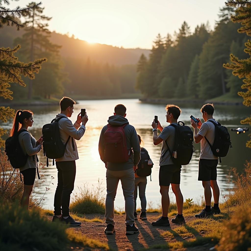 Giới trẻ khám phá thiên nhiên kết hợp với công nghệ hiện đại